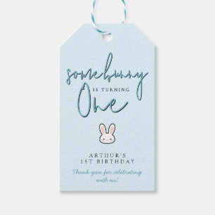 Some Bunny is turning One 1st Birthday Celebration Gift Tags