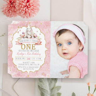 Some Bunny is Turning One 1st Birthday Invitations