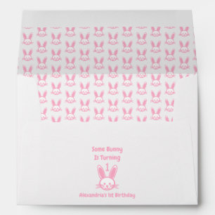 Some Bunny Is Turning One Birthday Envelope