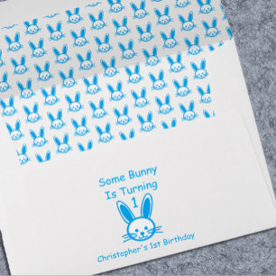 Some Bunny Is Turning One Birthday Envelope