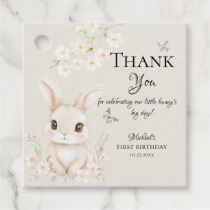Some Bunny is Turning One Favor Tag