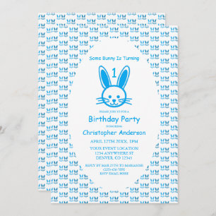 Some Bunny Is Turning One: First Birthday Invitation