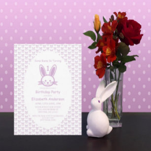 Some Bunny Is Turning One: First Birthday Invitation