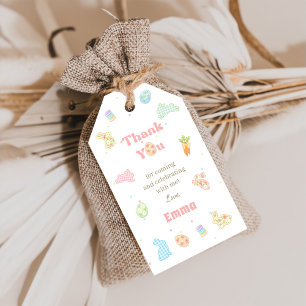Some Bunny is Turning One Pastel Birthday Thank Gift Tags