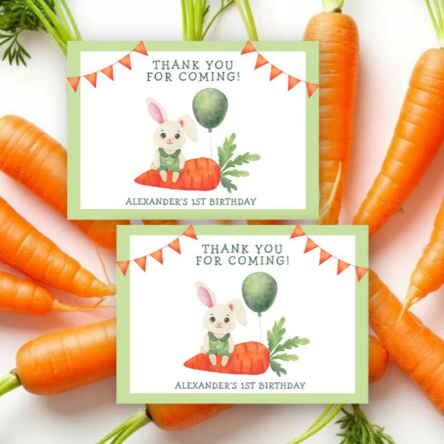Some Bunny Is Turning One Thank you Card (Creator Uploaded)