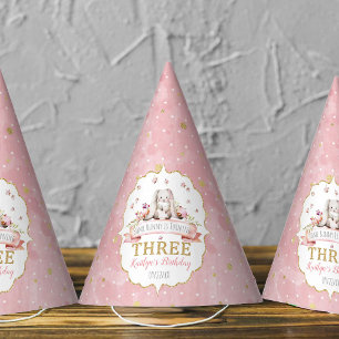 Some Bunny is Turning Three 3rd Birthday Party Hat