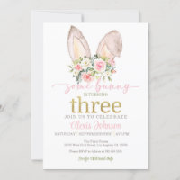 Some Bunny is Turning THREE Bunny Ears