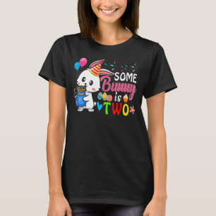 Some Bunny Is Two Cute Bunny 2nd Birthday Easter E T-Shirt