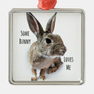 Some Bunny Loves Me Collection Rabbit Easter Metal Tree Decoration