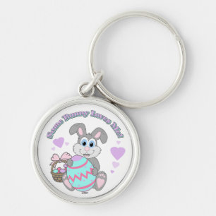 Some Bunny Loves Me! Easter Bunny Key Ring