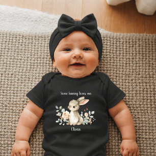 Some Bunny Loves Me Personalised Newborn Baby Bodysuit