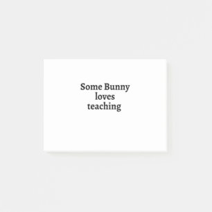 Some bunny loves teaching post-it notes