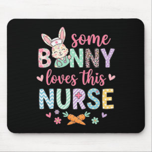 Some Bunny Loves This Nurse Cute Rabbit Funny Mouse Mat
