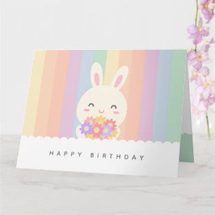 Some Bunny Loves You Cute Happy Birthday Card