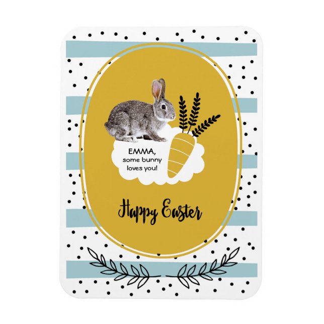 Some Bunny Loves You. Easter Gift Magnets (Vertical)