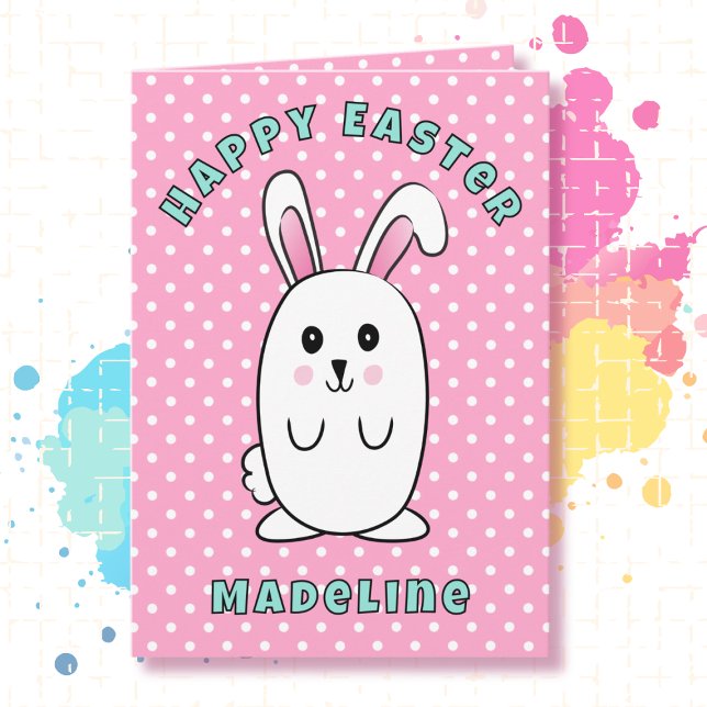 Some Bunny Loves You Funny Rabbit Cartoon Easter  Card (Creator Uploaded)
