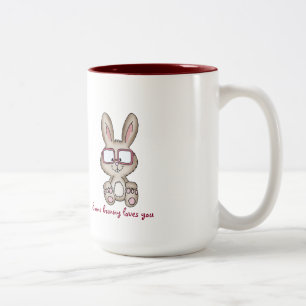 Some bunny loves you mug - Cute Design with bunny