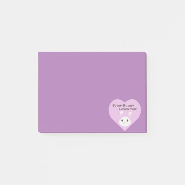 Some Bunny Loves You Post-it Notes (Front)