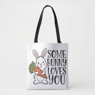 Some bunny loves you tote bag