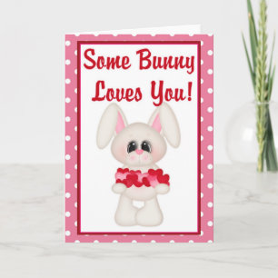 Some Bunny Loves You Valentine Greeting Card 2