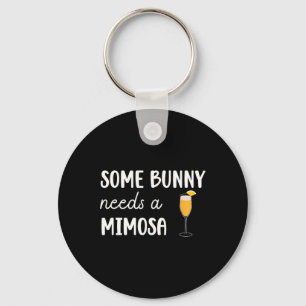 Some Bunny Needs A Mimosa Funny Men Women Easter  Key Ring