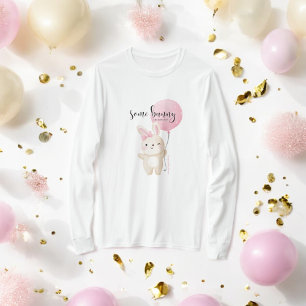 Some Bunny Pink Balloon Mother-To-Be Long Sleeve T-Shirt
