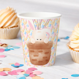 Some Bunny Rainbow Balloon Bunch Baby Shower  Paper Cups