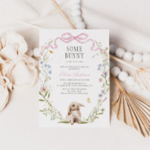 Some Bunny Spring Baby Shower Invitation