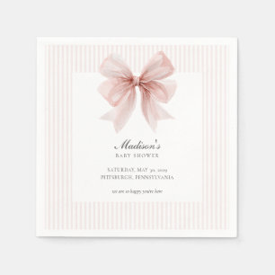 Some Bunny Sweet Pink Baby Shower Napkin