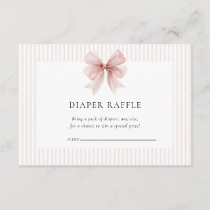 Some Bunny Sweet Pink Girl Baby Shower  Enclosure Card