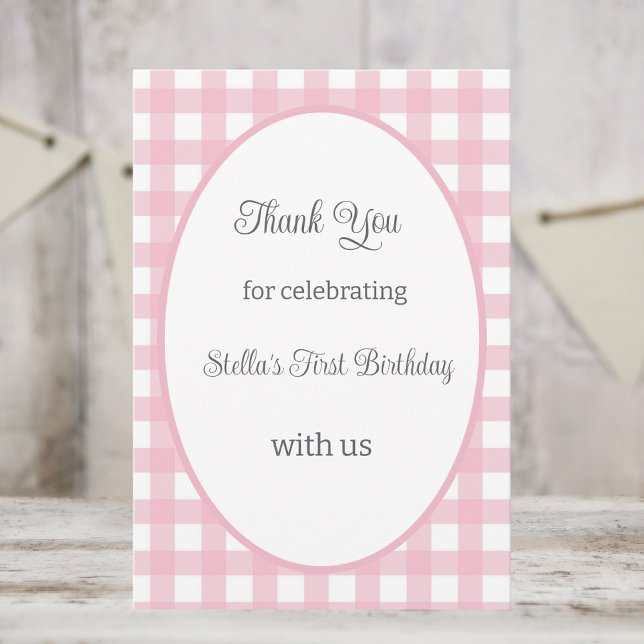 Some Bunny Thank You Card 1st Birthday Party (Creator Uploaded)