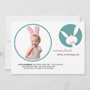 Some Bunny's Birthday Photo Invitation