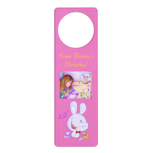 Some Bunny's Sleeping Carousel Dreams Door Hanger