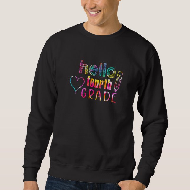 Some Call It Chaos We Call It 1st Grade Boho Back  Sweatshirt (Front)