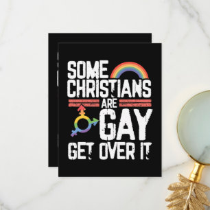  Some Christians Are Gay Get Over It Thank You Card