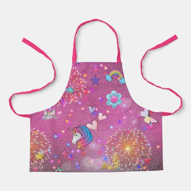 Some Cuteness 2 pink Apron (Front)