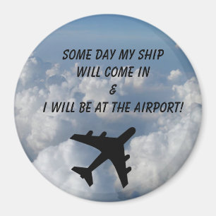 Some Day Round Magnet