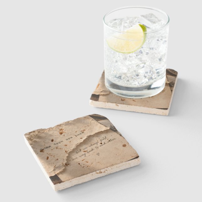 Some Days Are Hard Stone Coaster (Side)