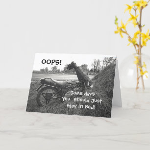 "SOME DAYS YOU SHOULD JUST STAY IN BED" CARD