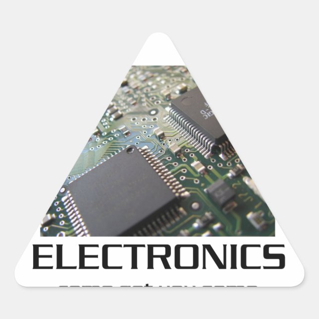 Some Electronics. Triangle Sticker (Front)