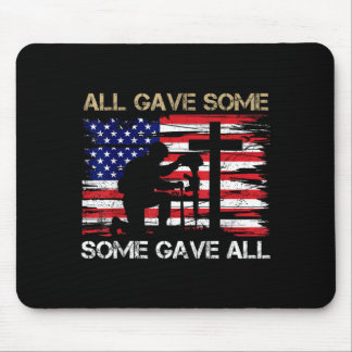 Some Gave Remember and Honour Memorial Day Flag US Mouse Mat