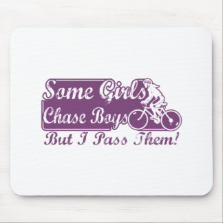 Some Girls Chase Boys I Pass Them Cycling Mouse Mat