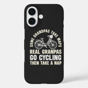 Some Grandpas Go Cycling Funny Cycle iPhone 16 Case