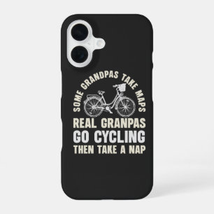Some Grandpas Go Cycling Funny Cycle  iPhone 16 Case