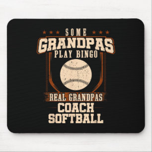 Some Grandpas Play Bingo Real Grandpas Coach Softb Mouse Mat