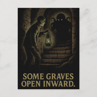 Some Graves Open Inward – A Descent into Eldritch Holiday Postcard