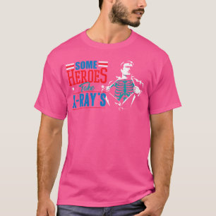 Some Heroes Take X-Rays - Super Radiology Tech Gif T-Shirt