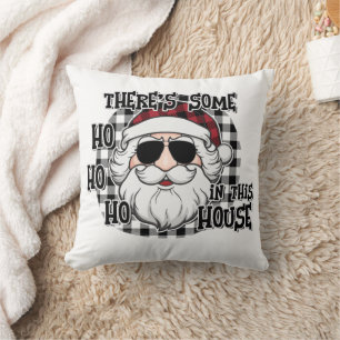 Some Hos in This House   Punny Santa Sublimation Cushion