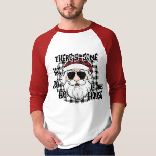 Some Hos in This House Punny Santa Sublimation T-Shirt