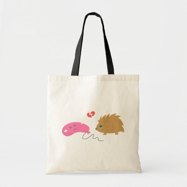 Some Love is not meant to be, funny hedgehog Tote Bag (Front)